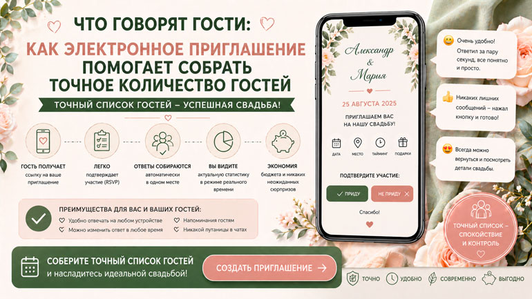 Как собрать точное количество гостей на свадьбу